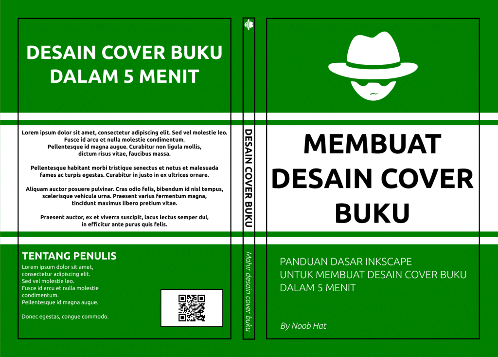 desain sampul belakang