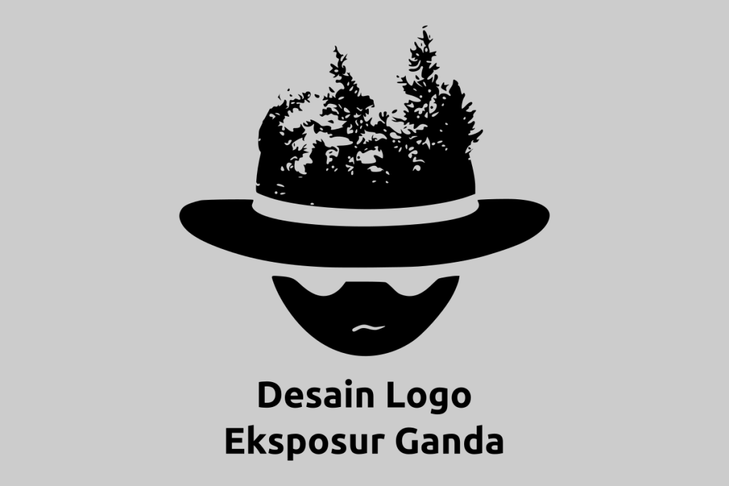hasil desain logo eksposur ganda
